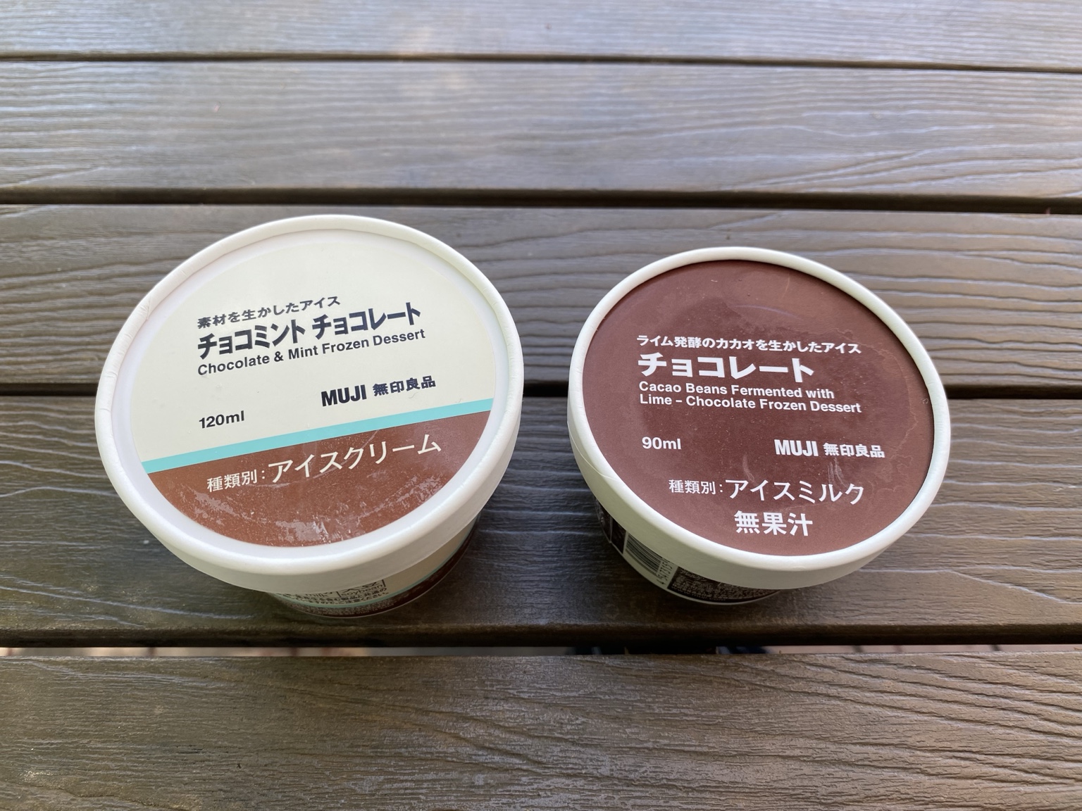 無印良品 チョコミント チョコミント ＋ チョコレート 2種 開封前