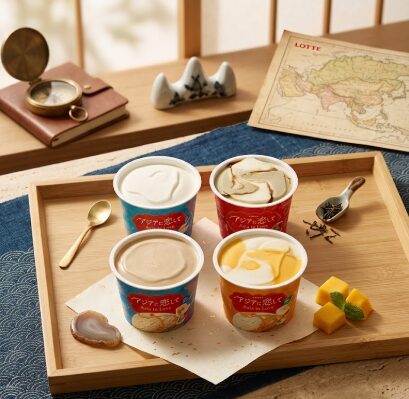 ロッテ アジアに恋して 4種 開封後